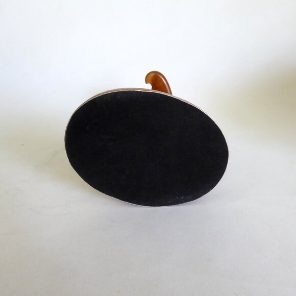 VINTAGE KOA WOOD VERTICAL STRIPE 12” MINIATURE LONGBOARD SURFBOARD DISPLAY STAND - Picture 11 of 14